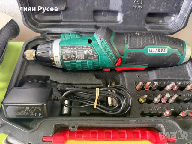 200211  Безжична отвертка PARKSIDE PSSA 4 A1 цена 20 евро или 39,12 лева    д+ - състояние използван