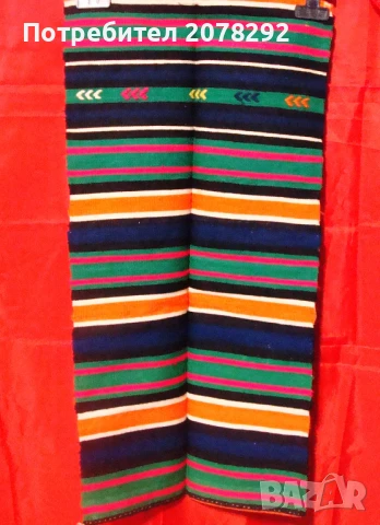 Пет ръчно тъкани стари вълнени покривки, снимка 7 - Покривки за маси - 50938458