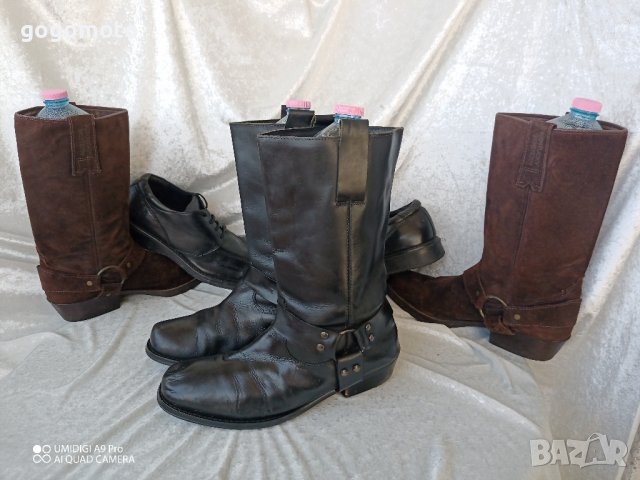 мото тиин боти, УНИСЕКС БОТУШИ черни, 42 - 43, BIKER BOOTS, рокер боти, чопър, хард, снимка 10 - Мъжки ботуши - 43905915