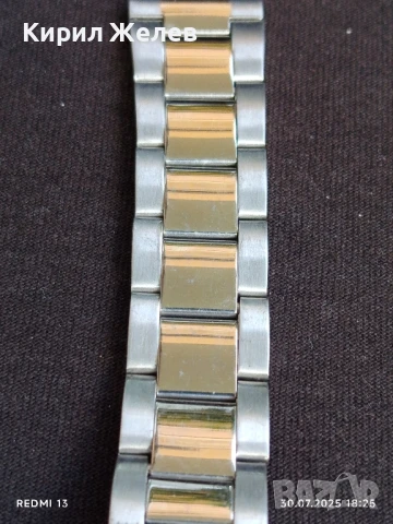 Метална верижка за часовник красив стилен дизайн 38382, снимка 2 - Каишки за часовници - 51195410