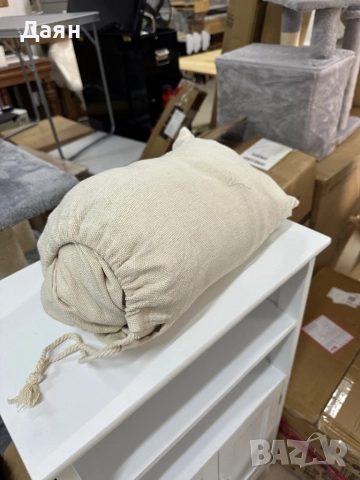 Хамак с метална рамка 240кг SONGMICS, бежов , снимка 6 - Градински мебели, декорация  - 51892424