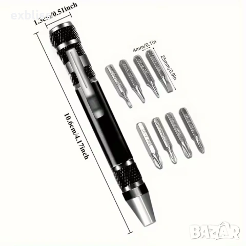 Джобна отвертка тип “Химикал” 8 в 1, снимка 3 - Други стоки за дома - 53387777