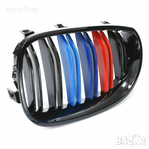 Бъбреци с двойни ребра черен лак с M декорация за BMW серия 5 E60, E61 , снимка 3 - Аксесоари и консумативи - 32686209