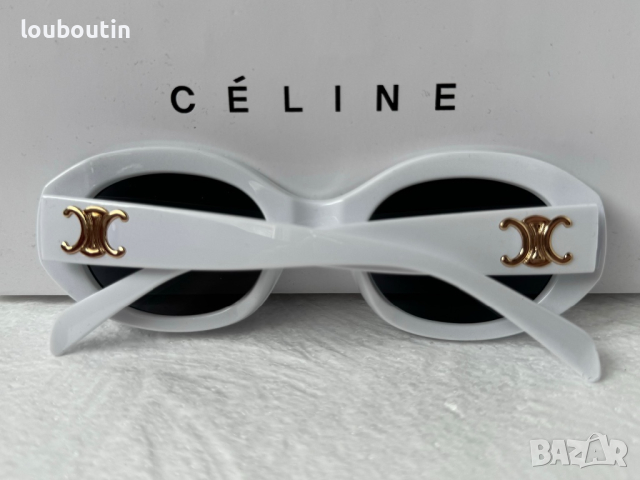 Celine 2023 дамски слънчеви очила елипса овални бели, снимка 9 - Слънчеви и диоптрични очила - 44845482