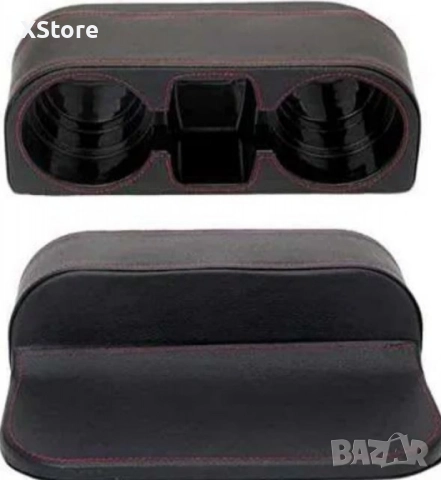 Органайзер - Поставка за чаши и телефон с кожено покритие за кола, снимка 5 - Аксесоари и консумативи - 52481989