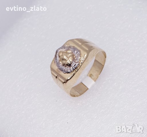 Златни мъжки пръстени-14К, снимка 3 - Пръстени - 38764140