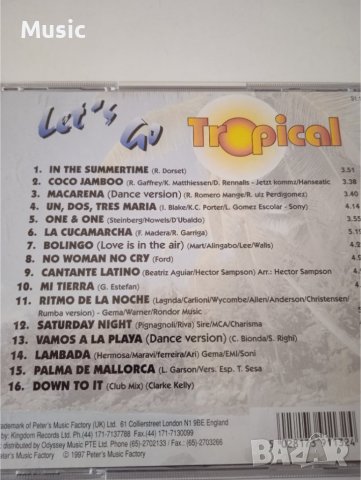 ✅Let’s go tropical – оригинален диск, снимка 2 - CD дискове - 39479100