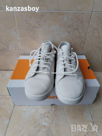 timberland Maple Grove Trainer for Men in White - мъжки кожени кецове КАТО НОВИ 45, снимка 8 - Кецове - 53470052