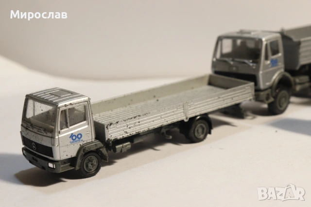 HERPA H0 1/87 MERCEDES САМОСВАЛ ГОНДОЛА KАМИОН МОДЕЛ, снимка 6 - Колекции - 53493613