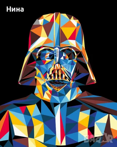 Рисуване по номера Star Wars- Дарт Вейдър