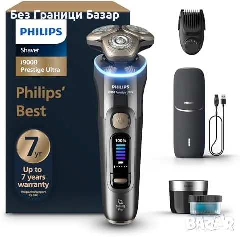 Нова Philips i9000 Prestige XP9402 – самобръсначка SkinIQ, 5 режима 