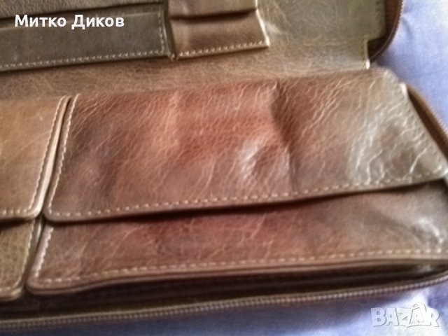 Hortozol маркова нова чантичка с цип естествена кожа 230х95мм за тютюн лула запалка и други, снимка 8 - Табакери - 43701897