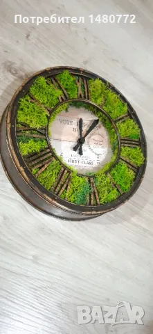 Стенен часовник със скандинавски мъх , снимка 17 - Стенни часовници - 48490646