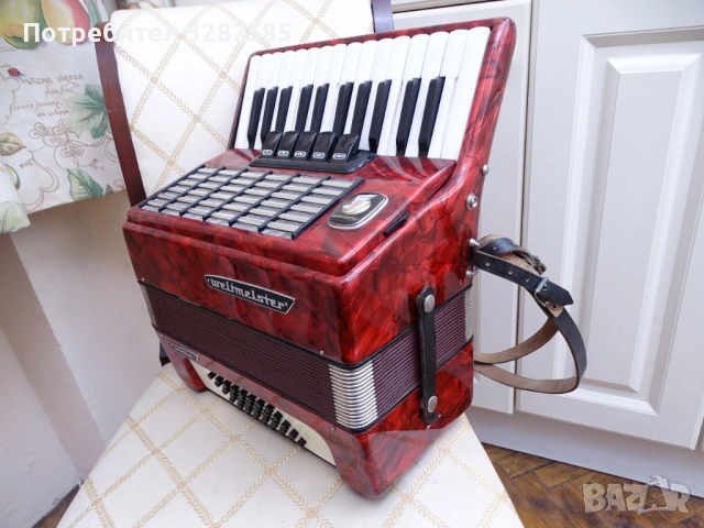Акордеон Велтмайстер Стела 40 баса – перфектно състояние, снимка 5 - Акордеони - 53086207