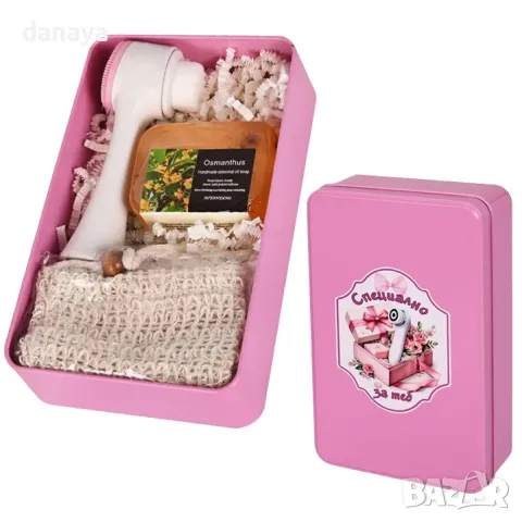 5646 Подаръчен комплект за спа с органичен сапун Османтус в кутия