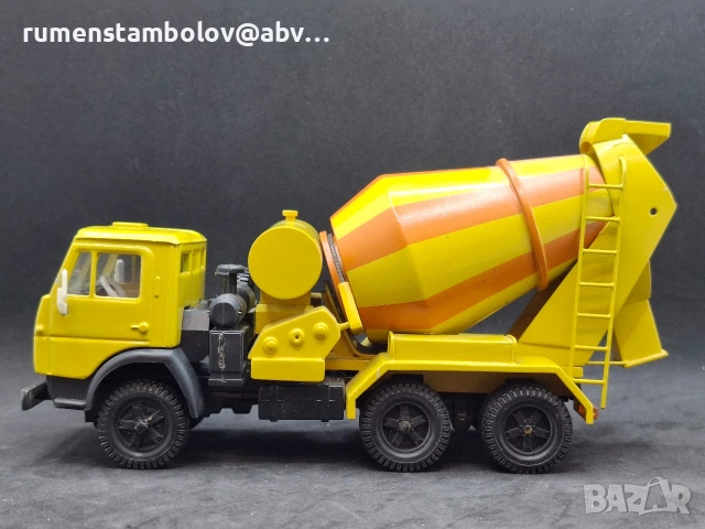 КамАЗ 55111 - Бетоновоз, конверсия на база 5511, Елекон, Арек, снимка 6 - Колекции - 53481393