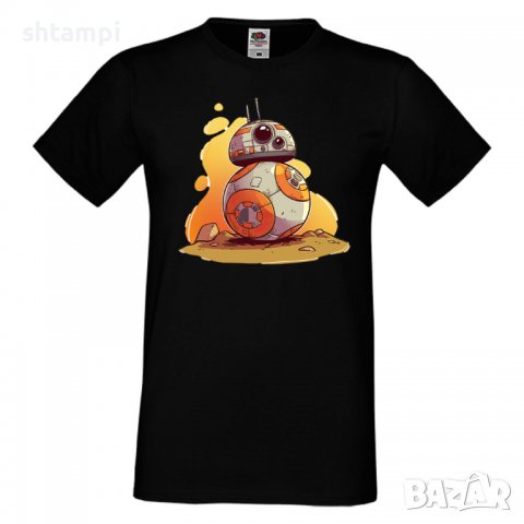 Мъжка тениска Star Wars BB-8 Star Wars Игра,Изненада,Подарък,Геймър, , снимка 3 - Тениски - 36808565