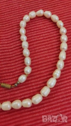 Старо колие, гердан, огърлица от естествени перли. , снимка 5 - Колиета, медальони, синджири - 40696675