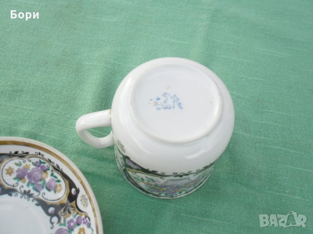 Руска порцеланова чаша с чинийка 360 мл, снимка 4 - Чаши - 35008978