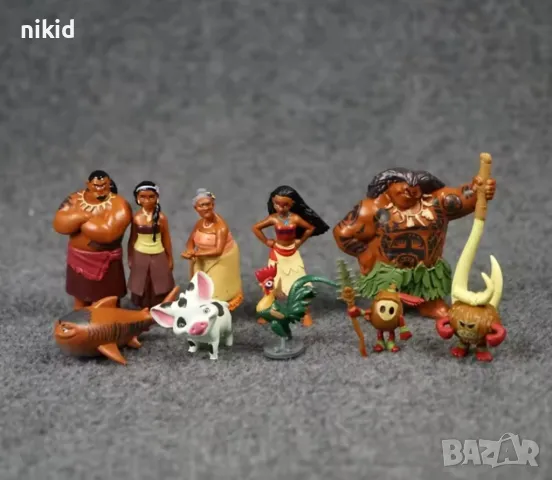 Смелата Ваяна и приятели играчки Moana PVC сет фигурки играчки топери за торта украса играчка, снимка 3 - Фигурки - 19889108