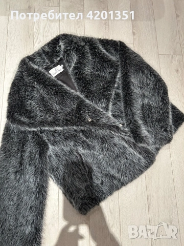 Елегантно дамско яке от еко косъм