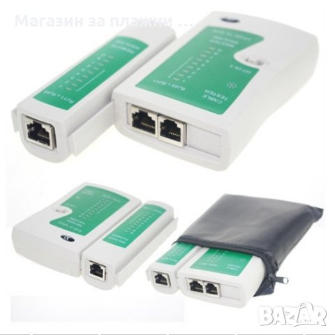 Мрежов тестер за LAN кабели - WELL, UTP/FTP/STP, RJ11, RJ12, RJ45, снимка 4 - Други стоки за дома - 28516961