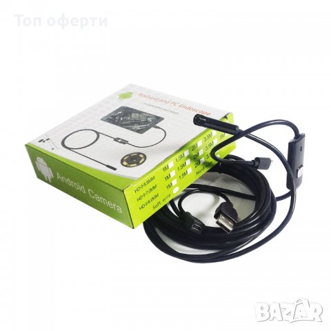 Портативен ендоскоп, бороскоп за диагностика на автомобили, USB камера за смартфони с Android, снимка 2 - Камери - 37589298