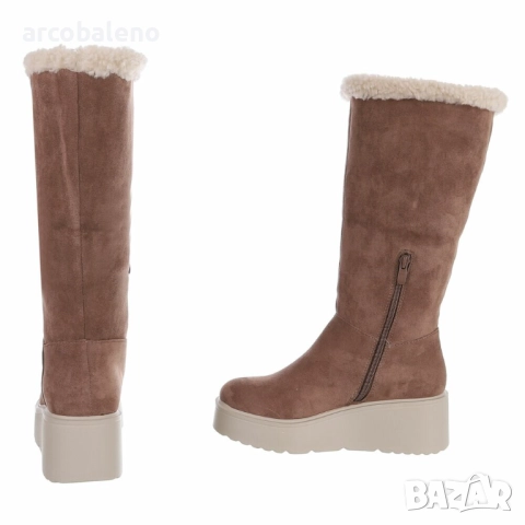 Дамски зимни боти до глезена, 3цвята , снимка 16 - Дамски боти - 52760612