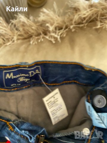 Бебешки дънки за момче за 6/9месеца Massimo Dutti, снимка 3 - Панталони и долнища за бебе - 37889659