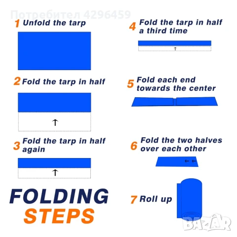 Платнища / Покривала водоотблъскващи с UV защита от 6м2 до 44м2 WADFOW, снимка 7 - Градинска техника - 51388891