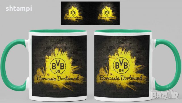 Чаша Борусия Дортмунд Borussia Dortmund Керамична, снимка 7 - Фен артикули - 34783709
