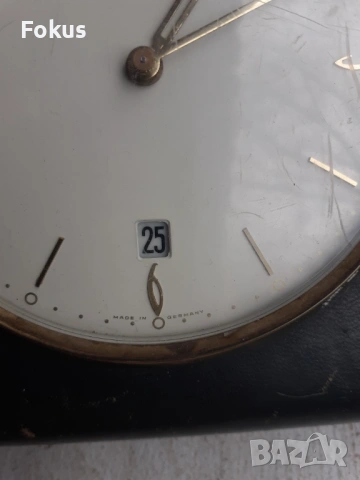 Стар немски настолен часовник Kienzle, снимка 3 - Антикварни и старинни предмети - 53394279