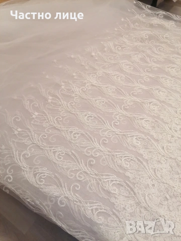 3,00 ш. /2,50 в. Ново перде, цвят екрю, снимка 5 - Пердета и завеси - 53134215