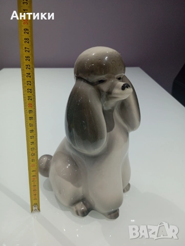 Порцеланов Голям Пудел Маркиран , снимка 3 - Статуетки - 52497183