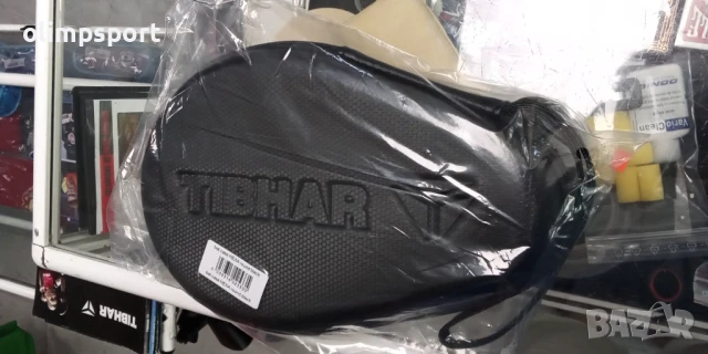 калъф за хилка за тенис на маса tibhar hexa нов черен карбонов 