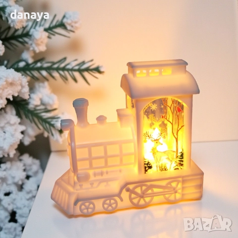 6225 Светеща коледна украса Влакче, снимка 3 - Декорация за дома - 52392157