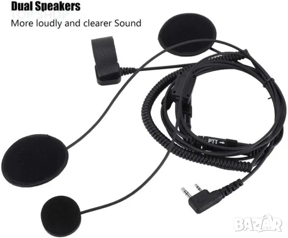 Слушалки и микрофон за мотоциклетна каска с К конектор, снимка 7 - Аксесоари и консумативи - 48928506