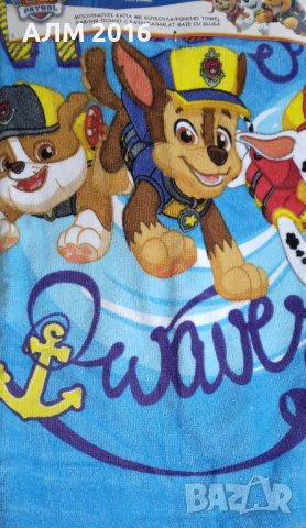 Хавлиена кърпа за плаж или Пончо Пес Патрул, снимка 4 - Други - 32880198