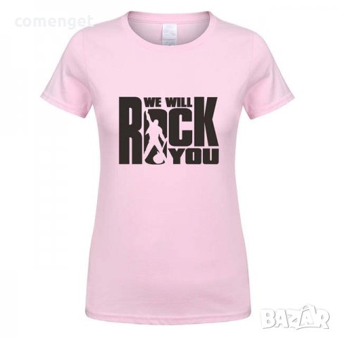Дамски тениски FREDDIE MERCURY QUEEN ROCK! Поръчай с твоя идея!, снимка 3 - Тениски - 28783604