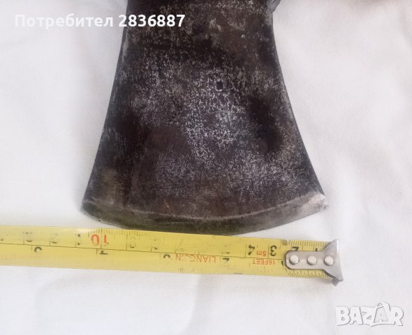 Стара кована немска брадва L.M., снимка 5 - Други инструменти - 37580385