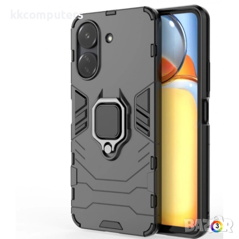 Xiaomi Redmi 13C / Poco C65 4G Удароустойчив Ring Holder Калъф и Протектор
