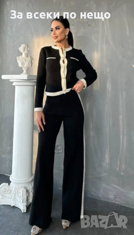 Дамски Комплект Фино Плетиво - 2 Налични Цвята Код S192, снимка 3 - Комплекти - 52419116