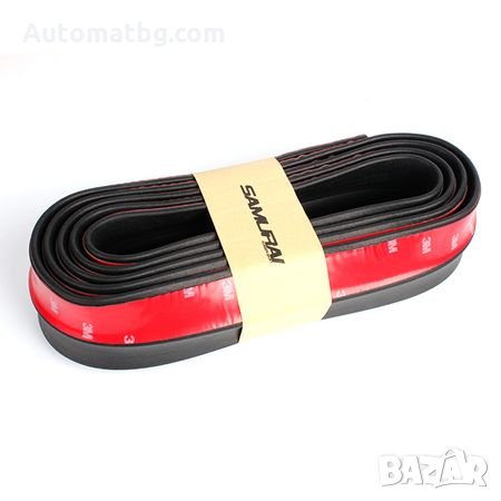 Спойлер Lip Carub за брони и прагове  универсален 5.5см черен, снимка 3 - Аксесоари и консумативи - 28020877