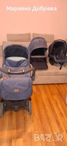 Комбинирана количка Per Perego Futura 3 in 1 + Бебешки шезлонг Cangaroo