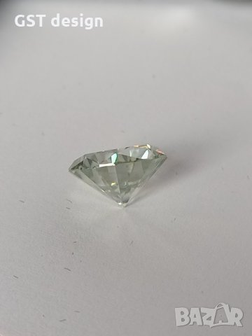 Уникален Топ Фенси бял голям 5 карата Диамант Мойсанит Diamond Moissanite, снимка 4 - Други - 34904807