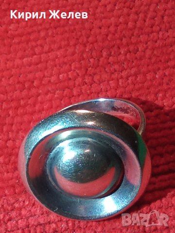 NIKOL@S 925 НИКОЛАС СРЕБЪРЕН АВТОРСКИ АРТ ДИЗАЙНЕРСКИ МАРКОВ ПРЪСТЕН СРЕБРО 925 УНИКАТ 17632, снимка 4 - Пръстени - 31557207