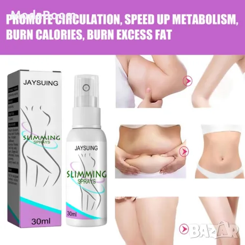 Спрей за тяло за намаляване размера на талията, бедрата и ръцете, снимка 3 - Козметика за тяло - 48063935