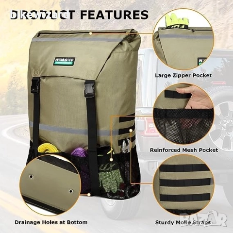 Голяма текстилна чанта за съхранение за резервната гума OFFROAD Джипове НОВА, снимка 3 - Аксесоари и консумативи - 52014021