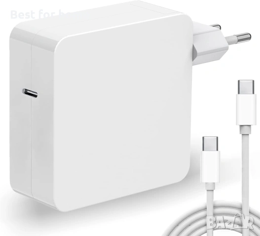 96W USB C зарядно за MacBook Pro/Air, iPad Pro, iPhone, Samsung