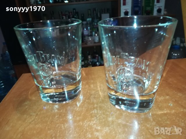 JIM BEAM-МАСИВНИ ТЕЖКИ 2БР ЧАШИ ЗА УИСКИ 2911212255, снимка 11 - Колекции - 34972062